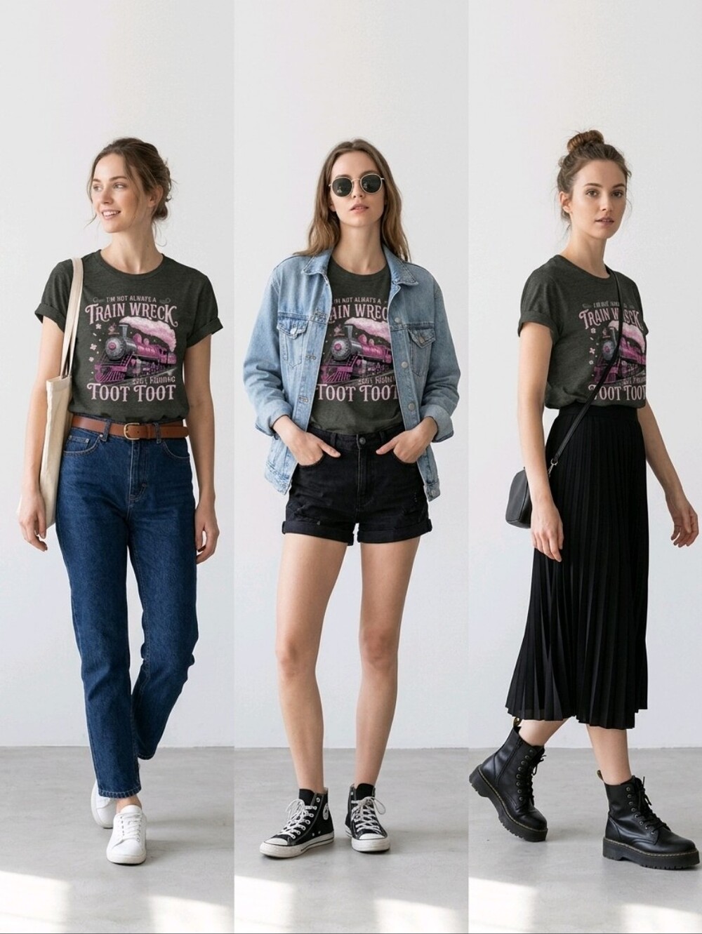 'Train Wreck' Graphic Tee - Picture 2 of 4